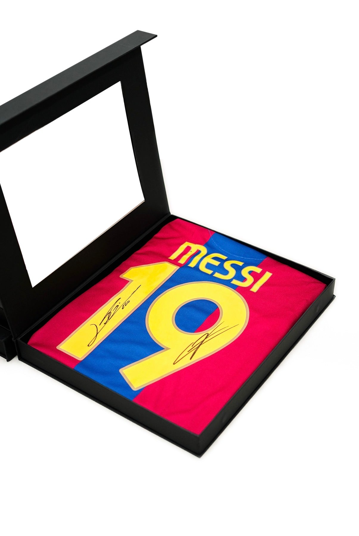 Lionel Messi & Lamine Yamal - Dual Signed Barcelona #19 Jersey 2007/2008 - Icons COA