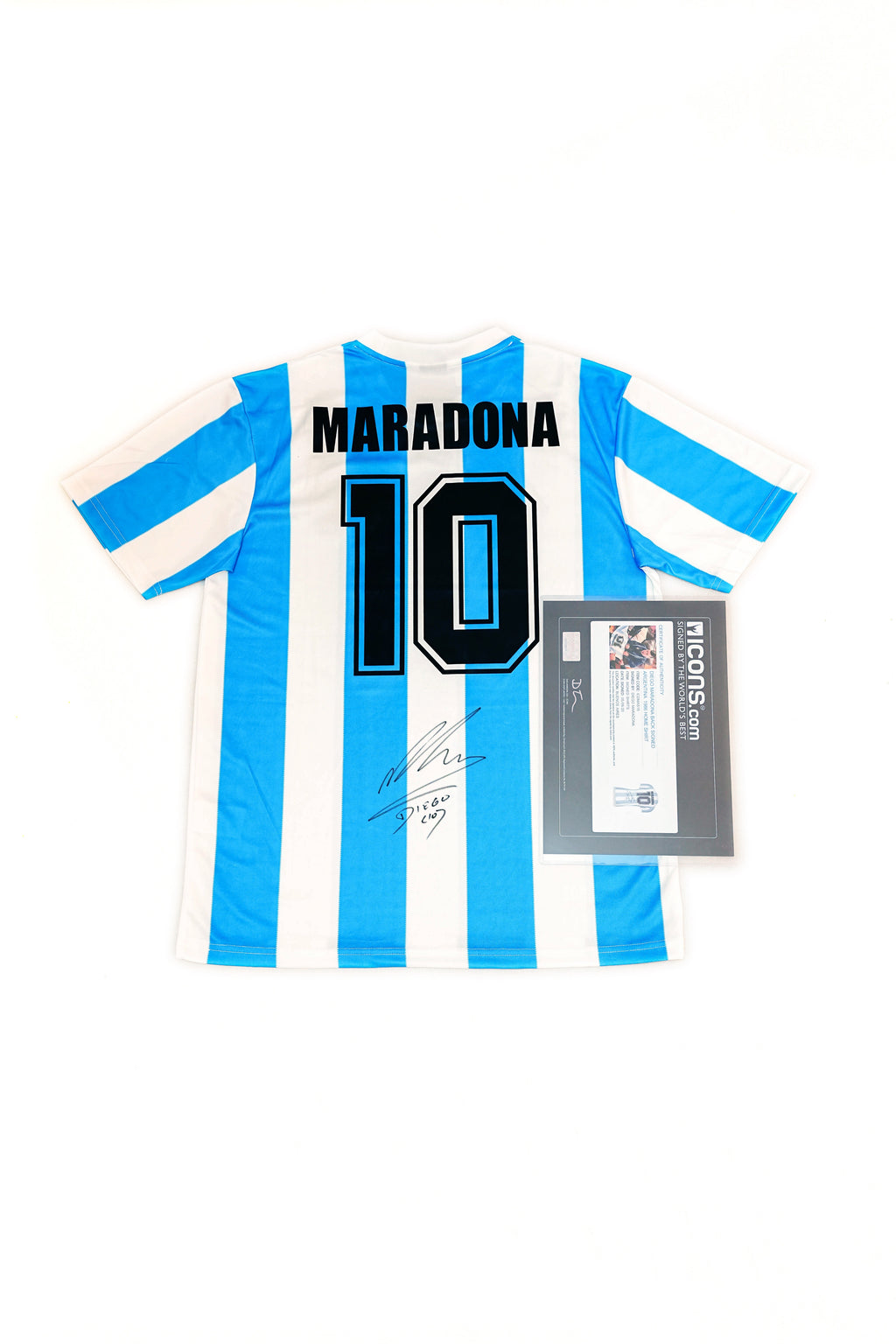 Diego Maradona - Argentina Signed Jersey - Icons COA