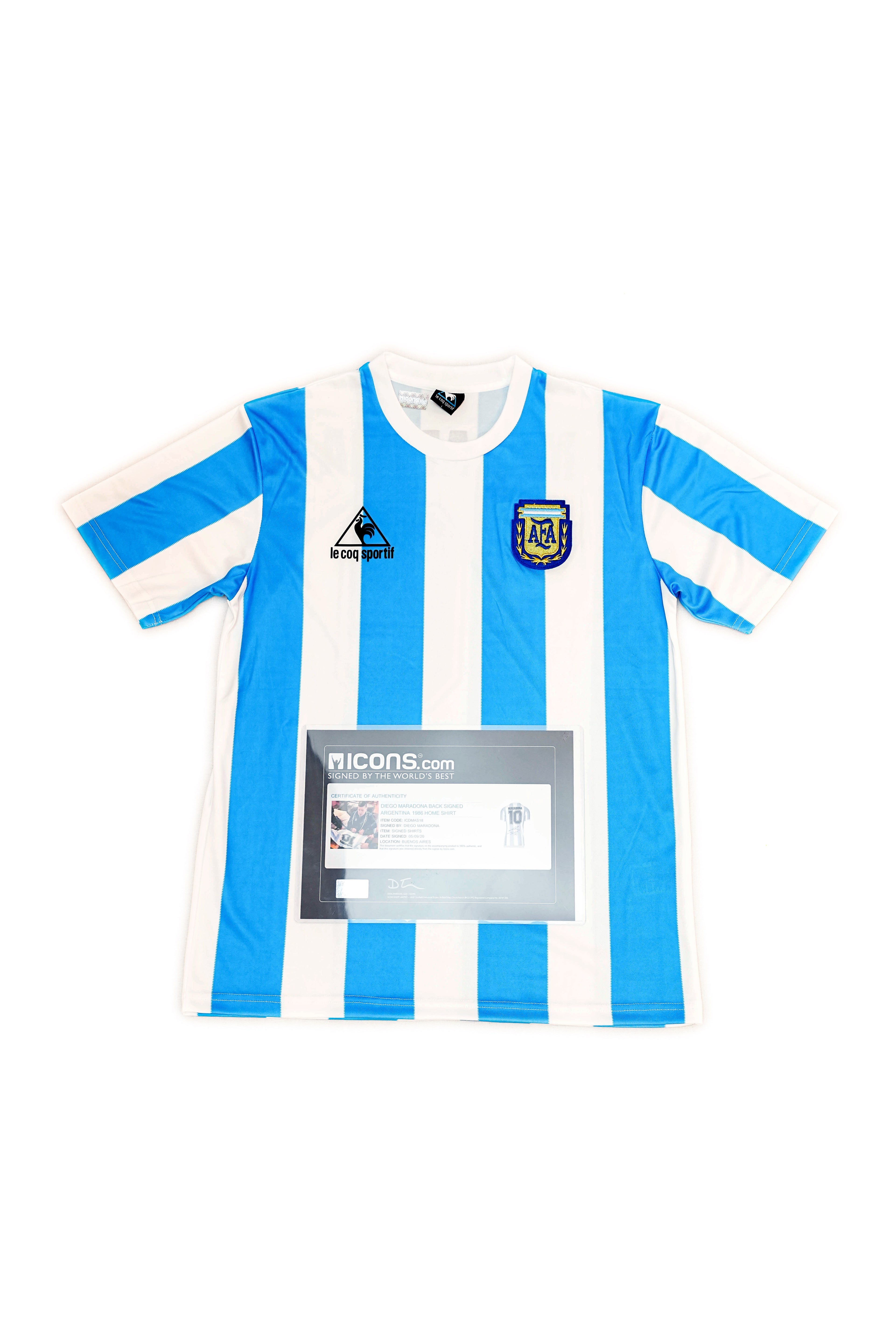 Diego Maradona - Argentina Signed Jersey - Icons COA