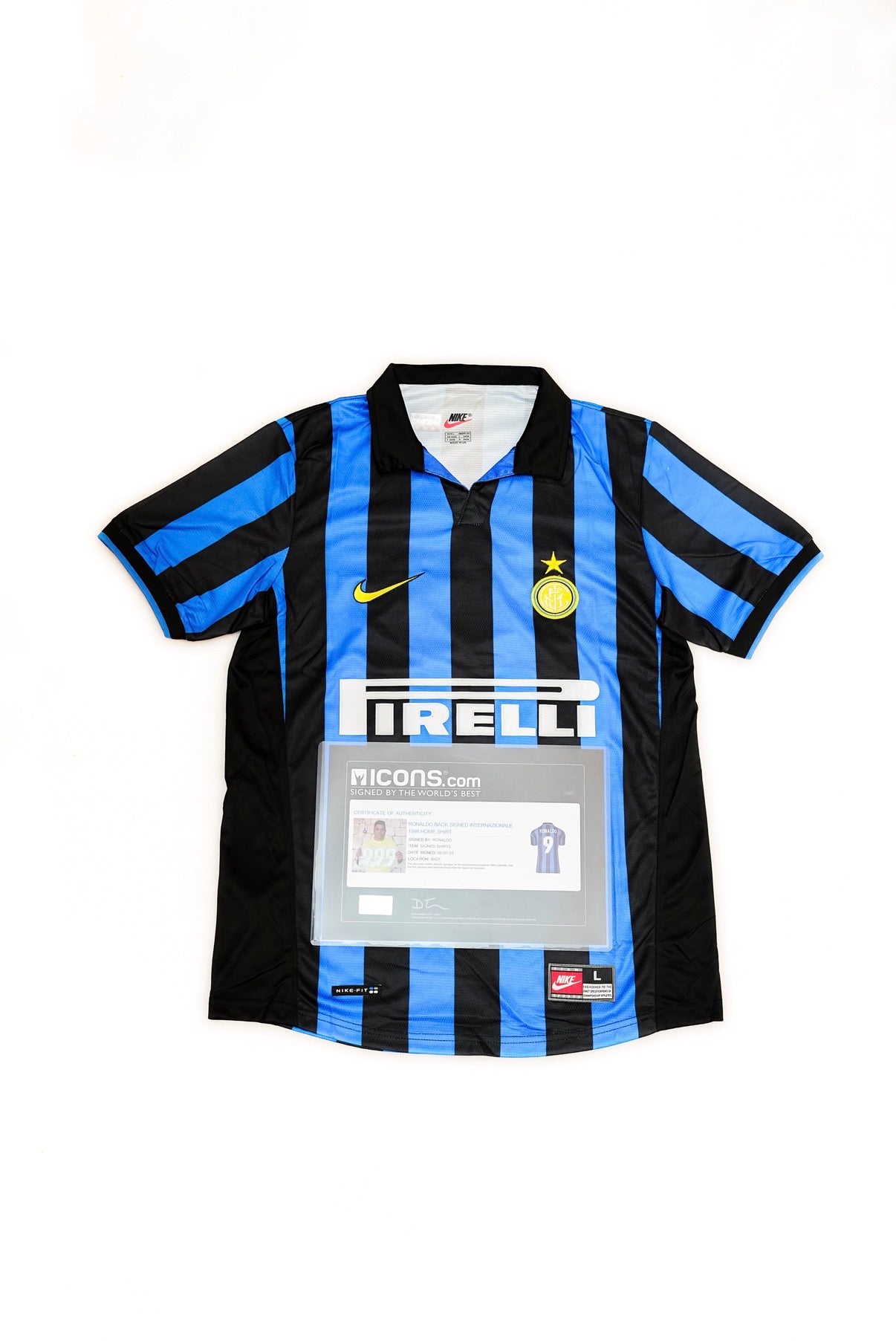 Ronaldo Nazário - Inter Milan Signed Jersey - Icons COA