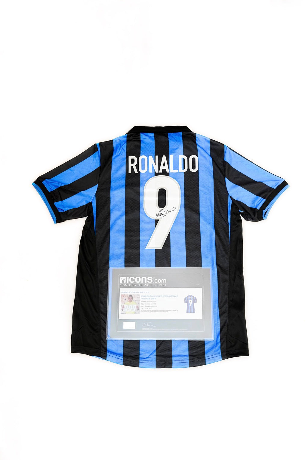 Ronaldo Nazário - Inter Milan Signed Jersey - Icons COA