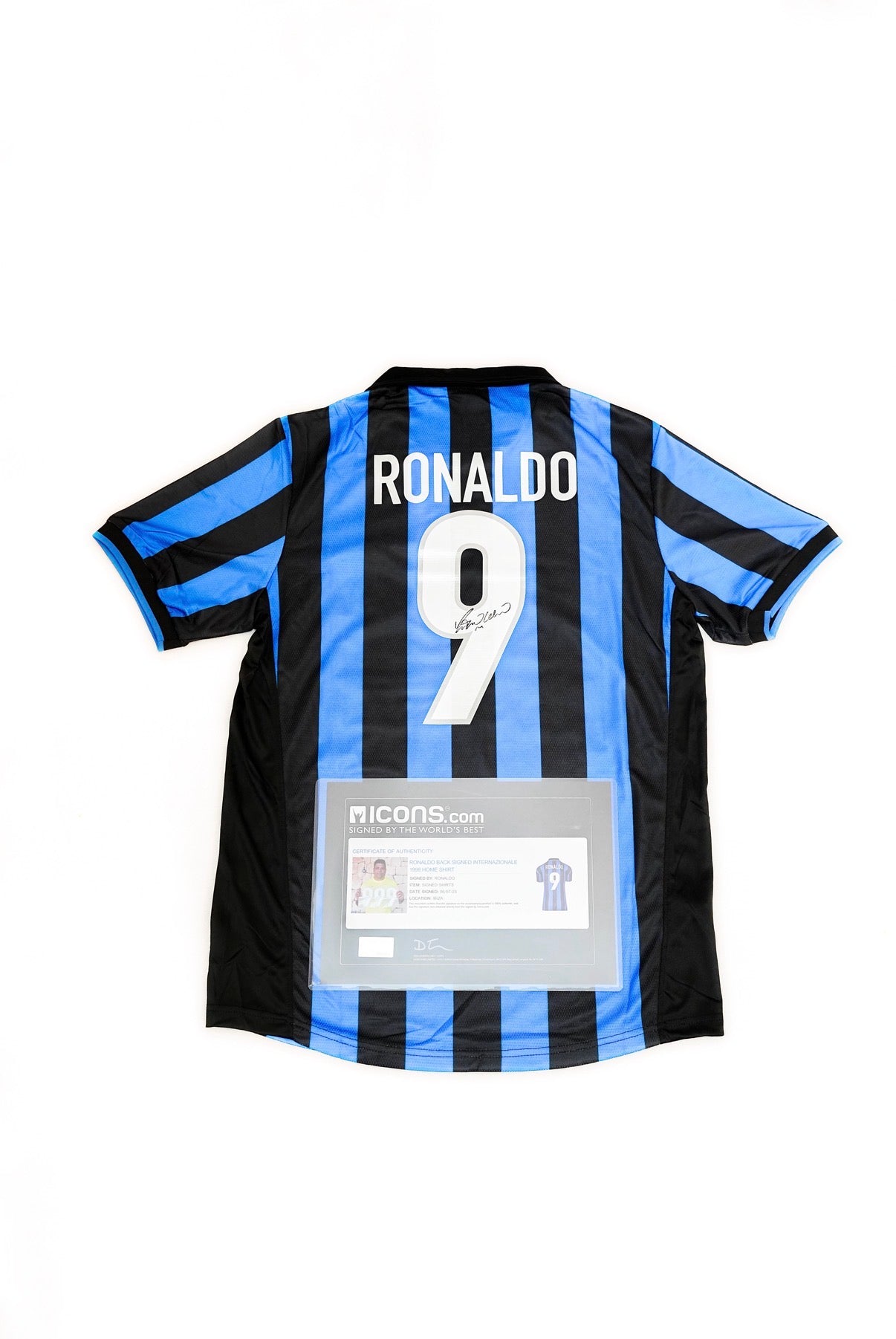 Ronaldo Nazário - Inter Milan Signed Jersey - Icons COA